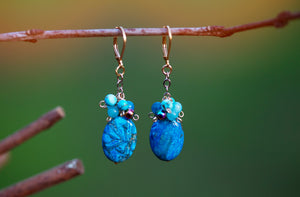 Pebbles by the Pond in Crazy Lace Blue Agate