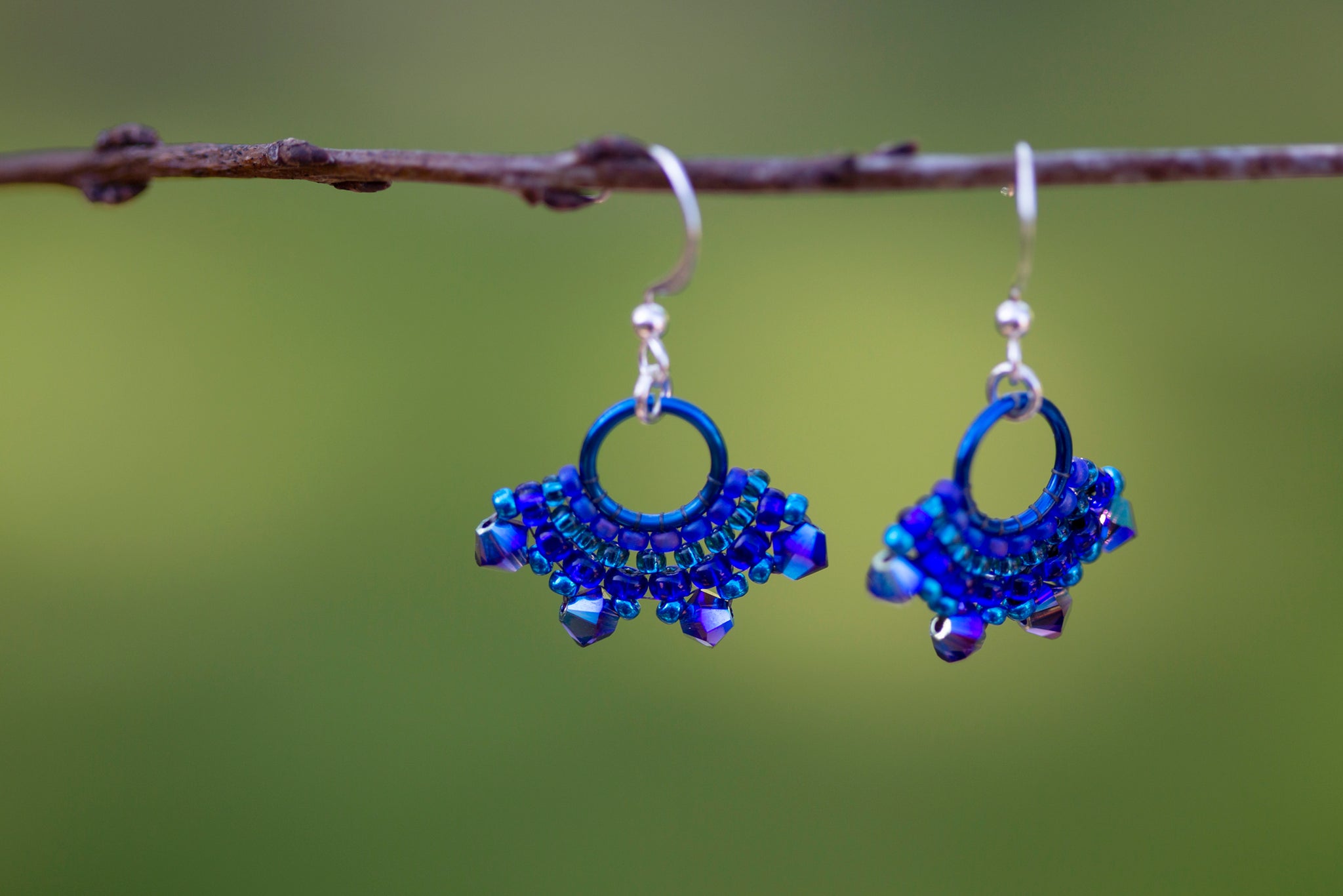 Blooming Moons Beaded Hoops KOKUMOON
