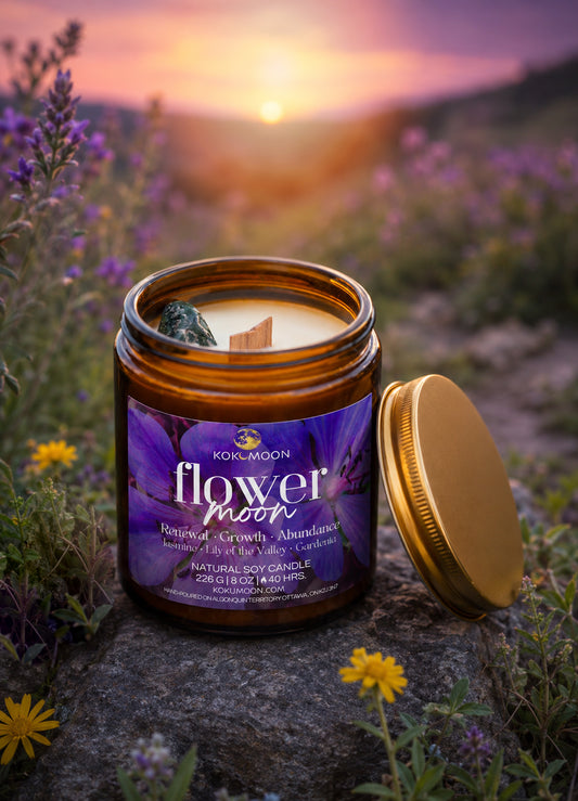 Flower Moon Candle