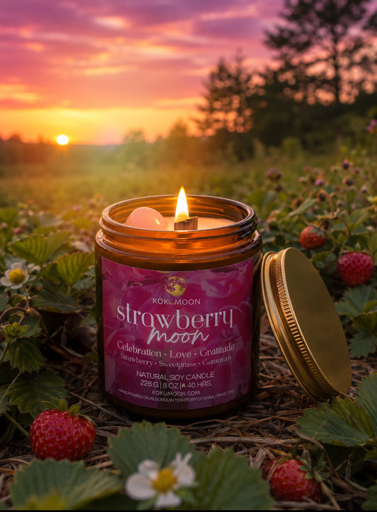 Strawberry Moon Candle