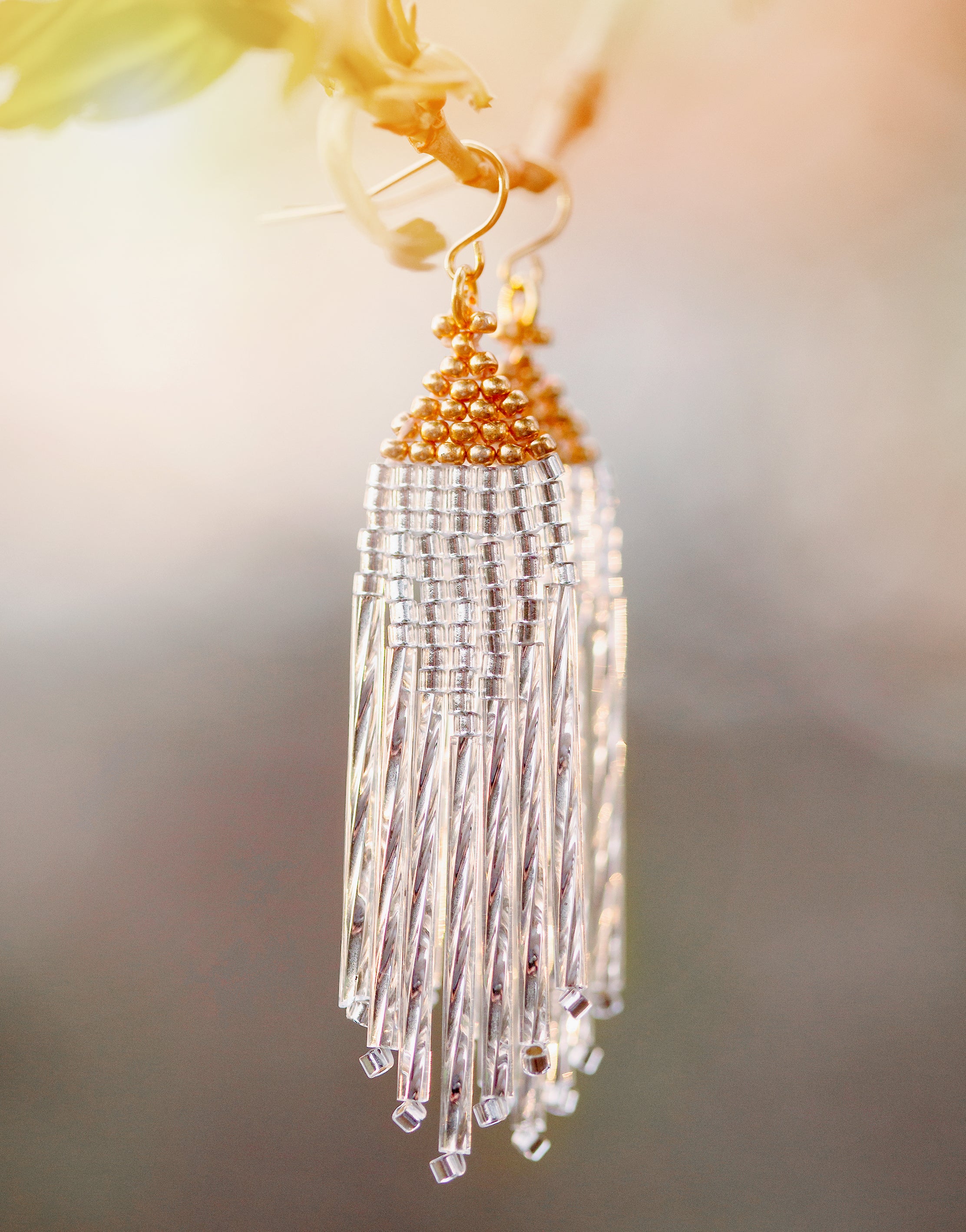 Gold Light - Beaded Fringe